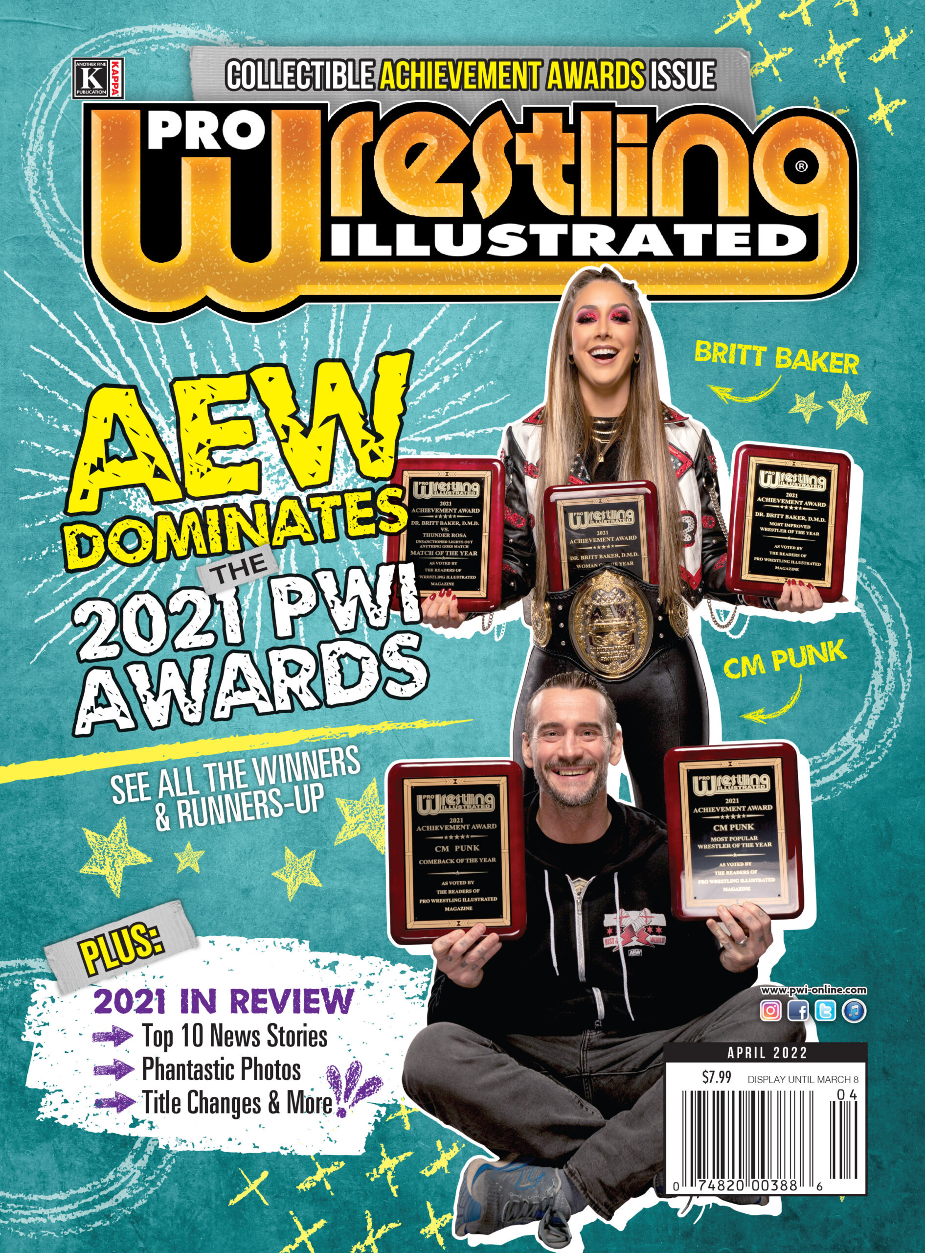 Achievement 2021 (April 2022 Awards Issue) PWI Pro Wrestling Illustrated