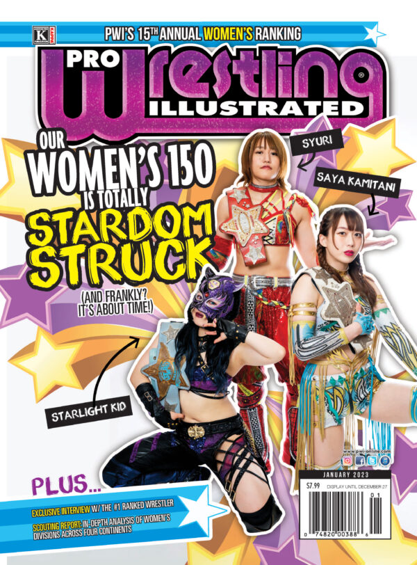 2022 PWI Women's 150 Cover (Stardom: Syuri, Starlight Kid, Saya Kamitani)