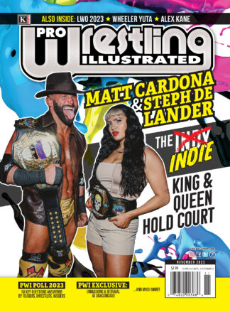 November 2023 PWI cover (Matt Cardona & Steph De Lander)