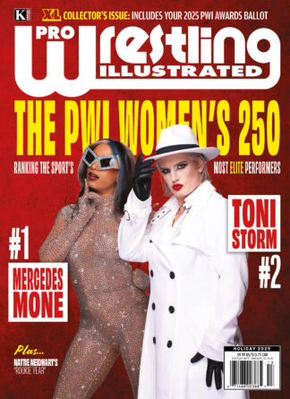 PWI Holiday 2025 Cover - Mercedes Mone & Toni Storm
