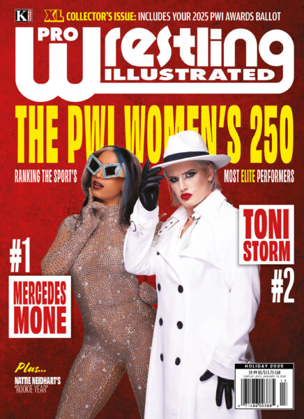 PWI Holiday 2025 Cover - Mercedes Mone & Toni Storm
