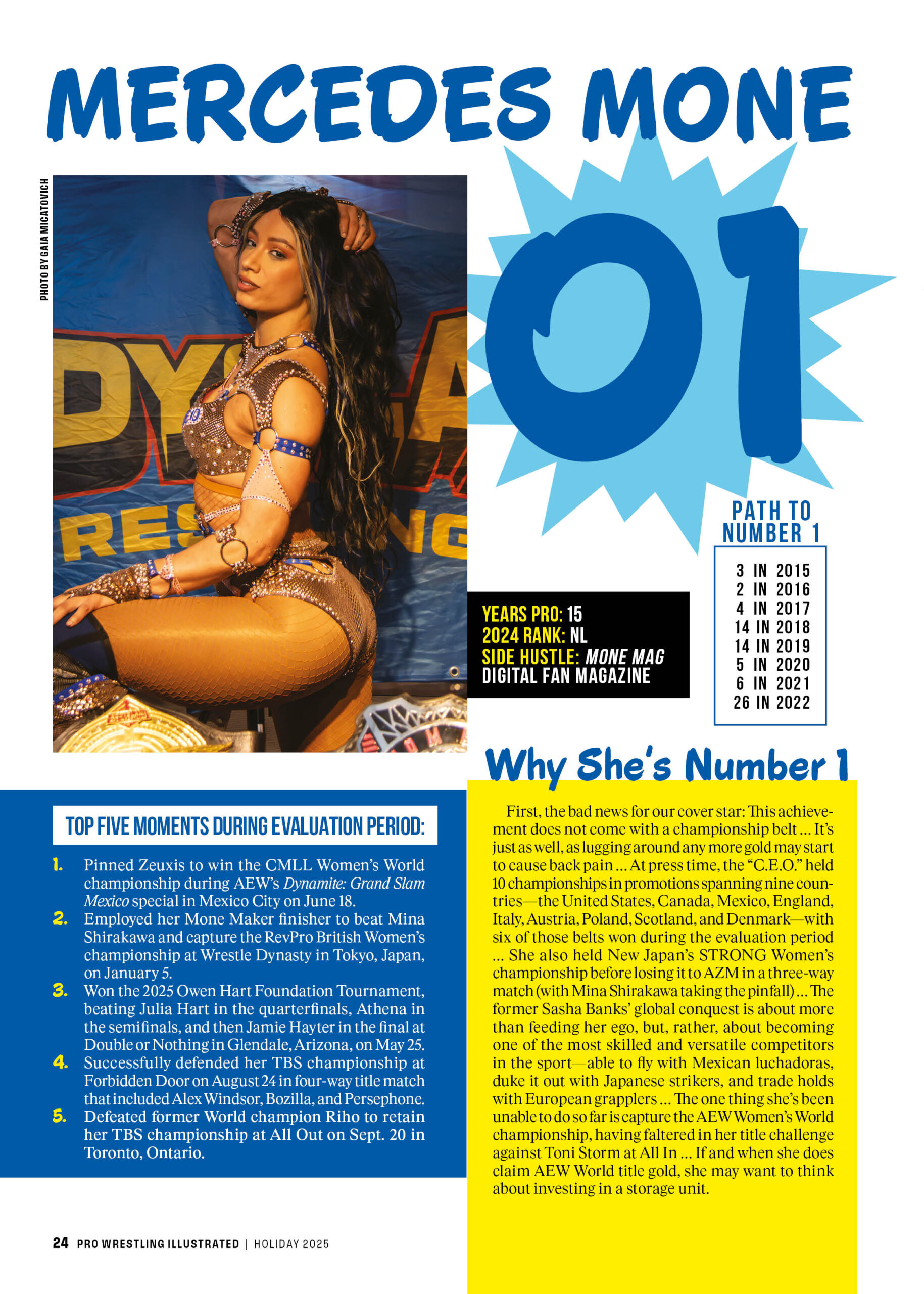 Mercedes Mone - Holiday 2025 PWI