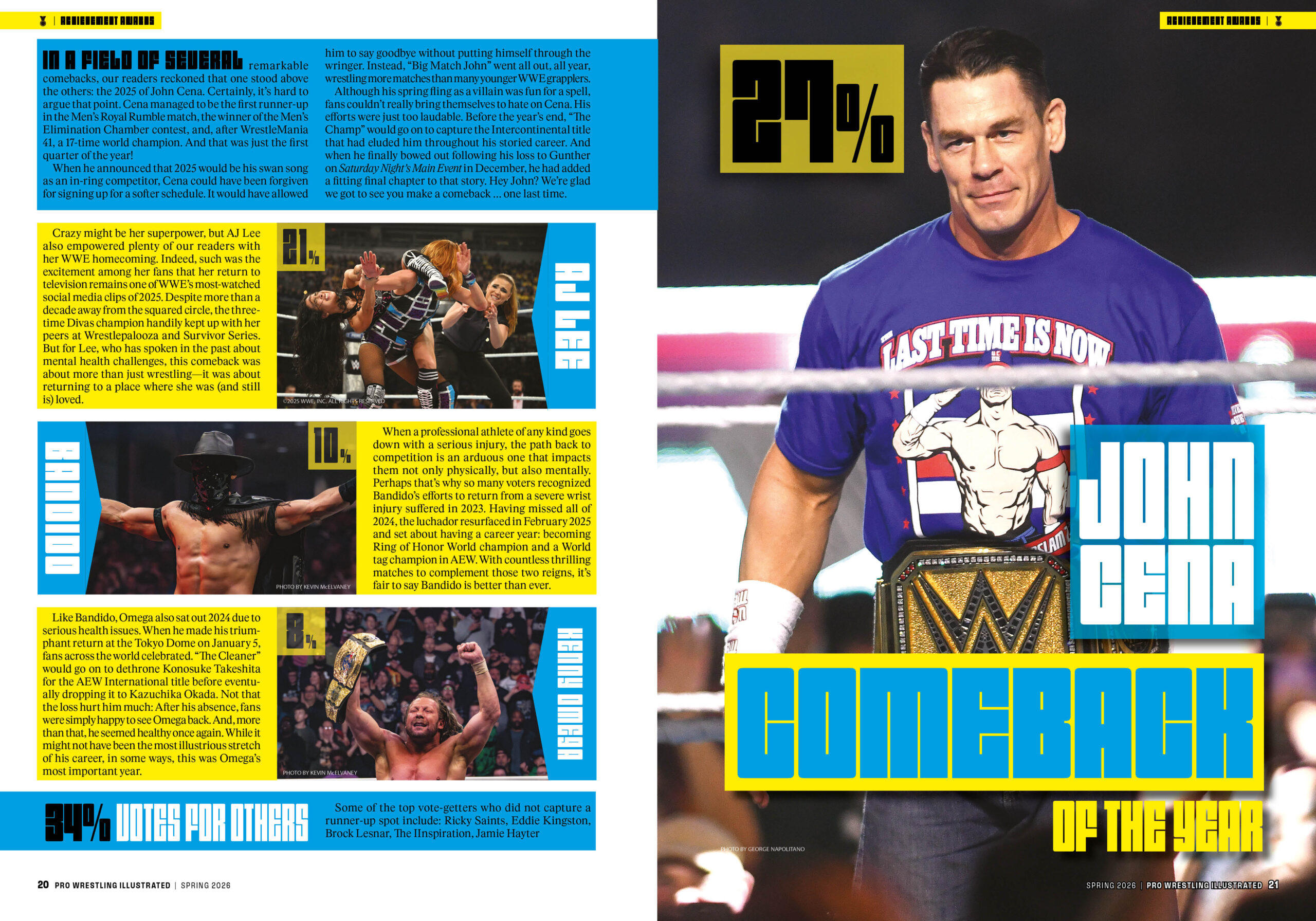 2025: The Year In Wrestling (PWI Spring 2026) - Comeback of the Year Award