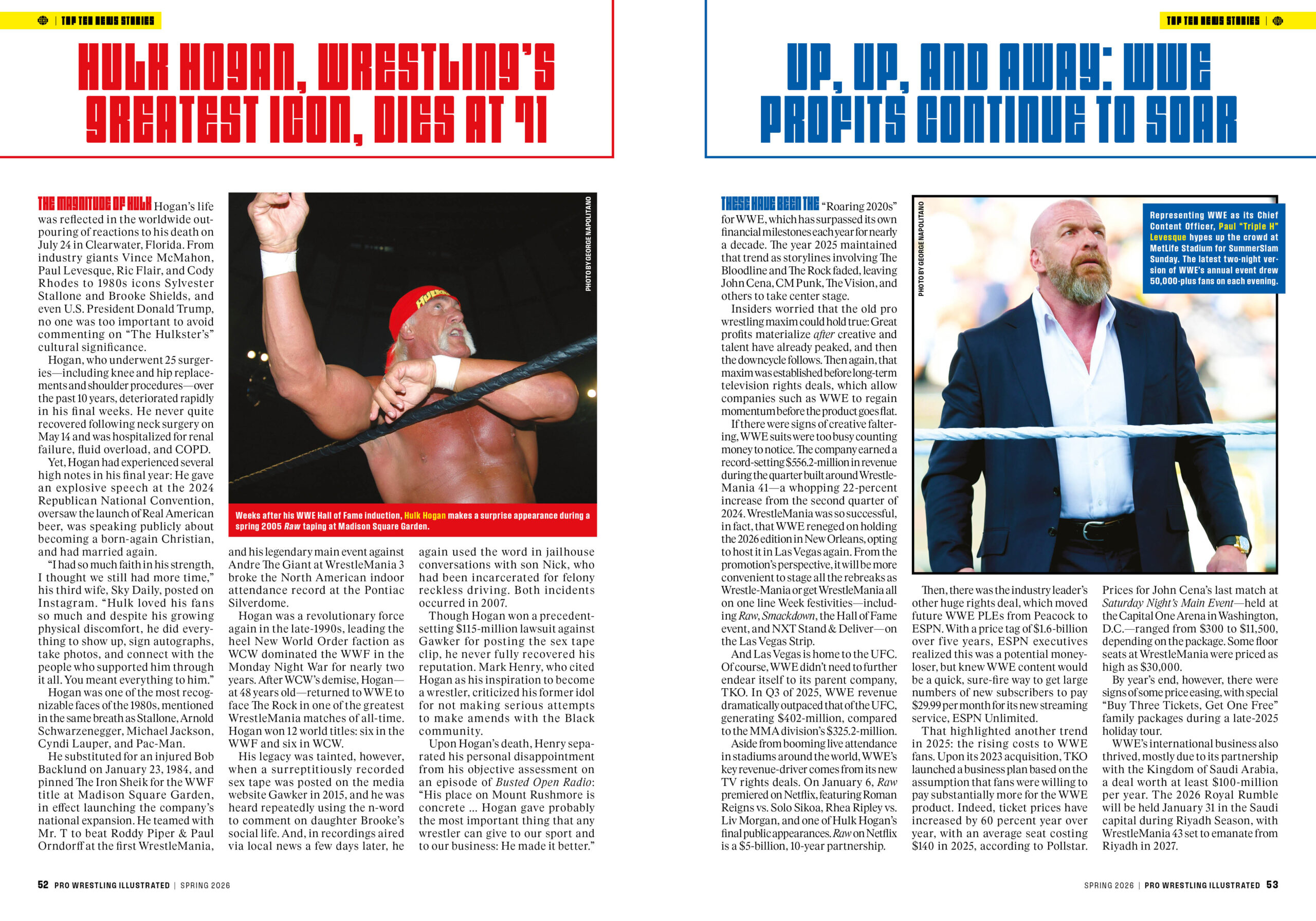 2025: The Year In Wrestling (PWI Spring 2026) - Top 10 News Stories