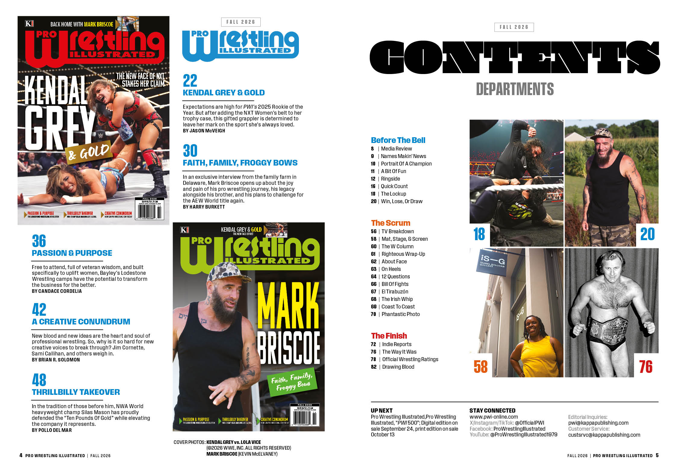 Fall 2026 PWI: Table Of Contents